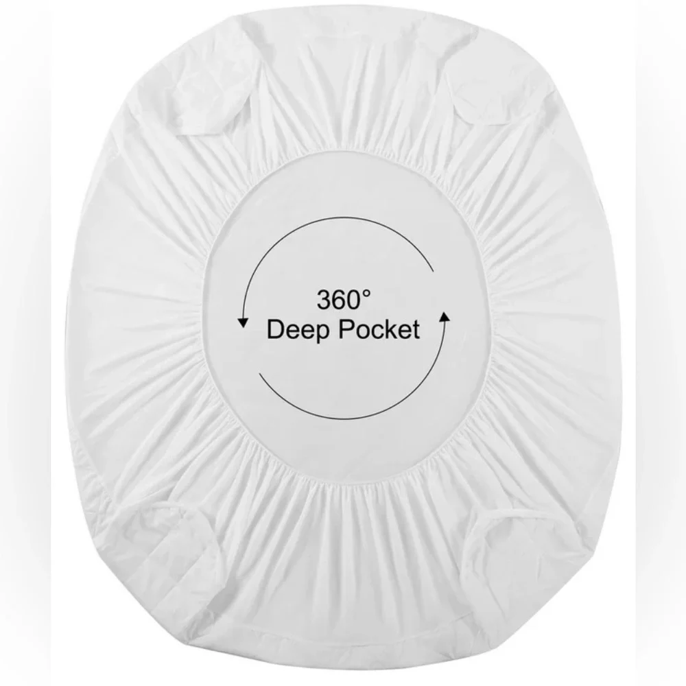 Queen Size Waterproof Mattress Protector Pad Cover Breathable & Noiseless - NWT